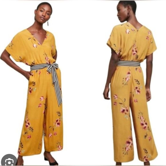 NWT ANTHROPOLOGIE Corey Lynn Calter | Floral Jumpsuit Size M - Picture 6 of 7